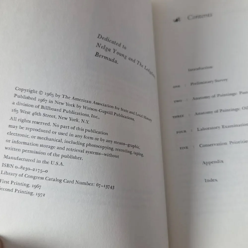 A Handbook on‎ the Care of Paintings by Caroline K. Keck.